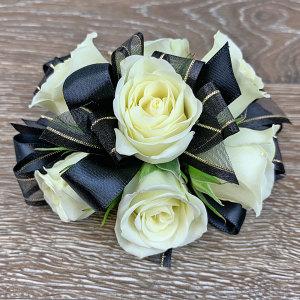 Black Tie Wrist Corsage